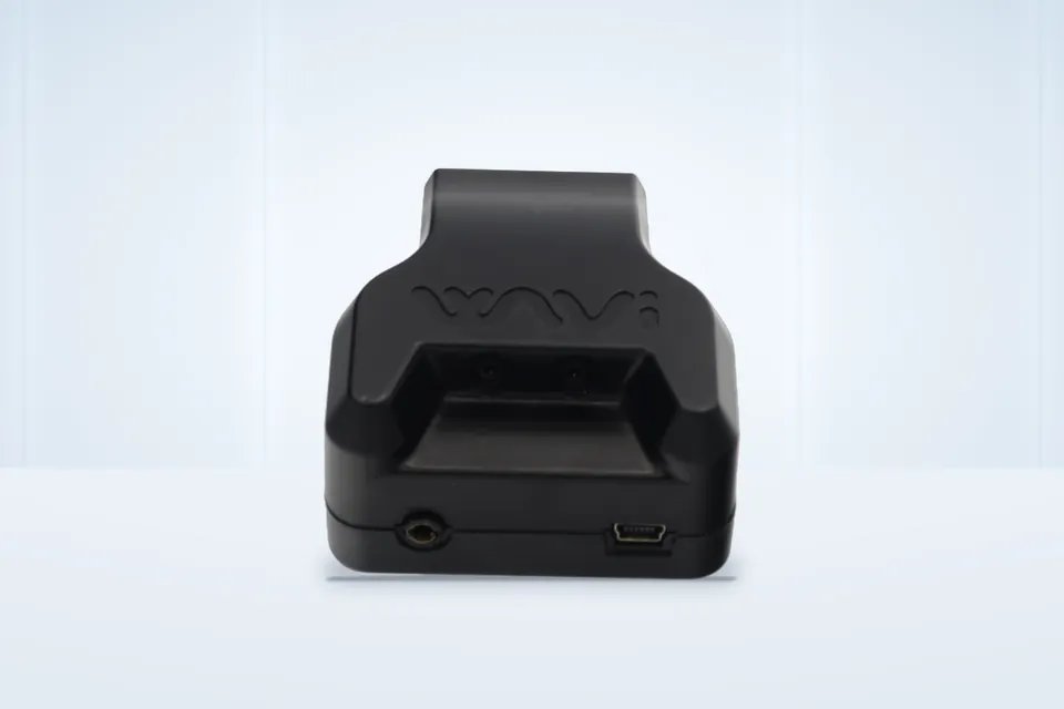 WAVi amplifier, rear view